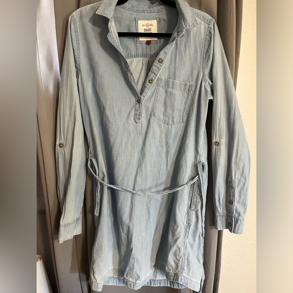 Jean print dress
